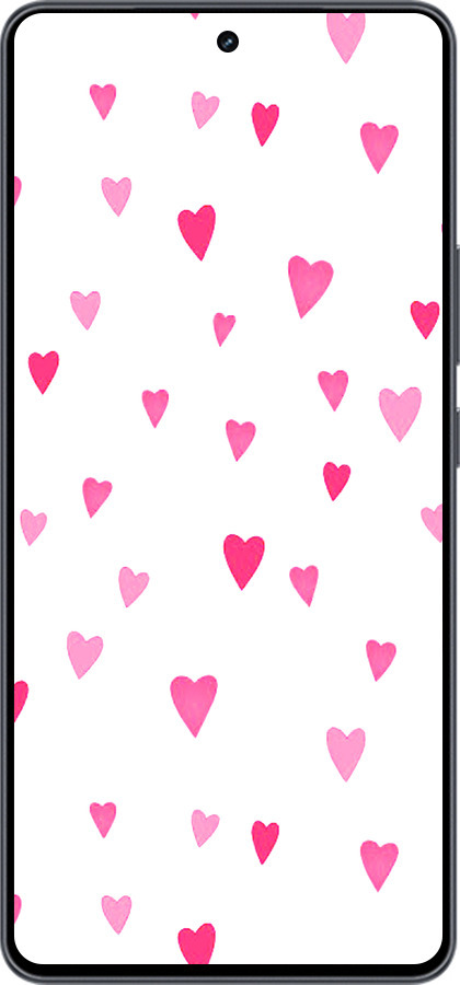 Силиконовый чехол Сердечки 2 для Vivo iQOO Neo9 - 4763u-3631 изображение 