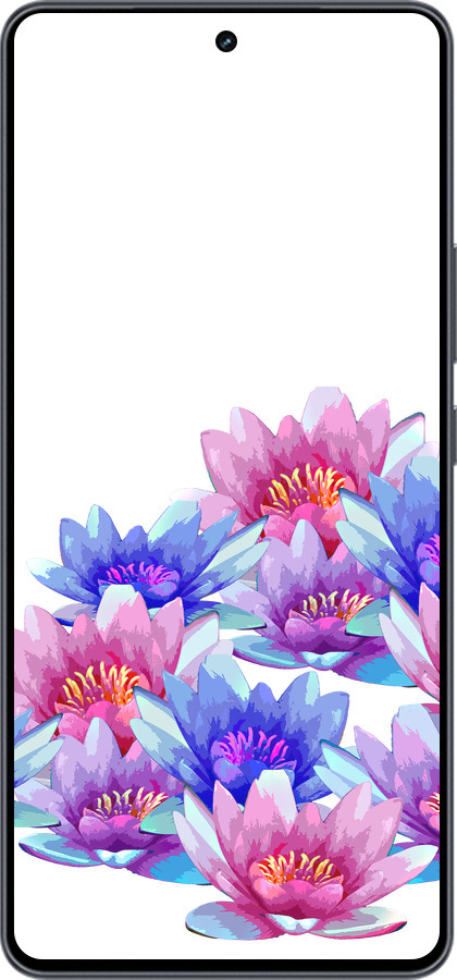 Силиконовый чехол Лотос для Vivo iQOO Neo9 - 4862u-3631 изображение 