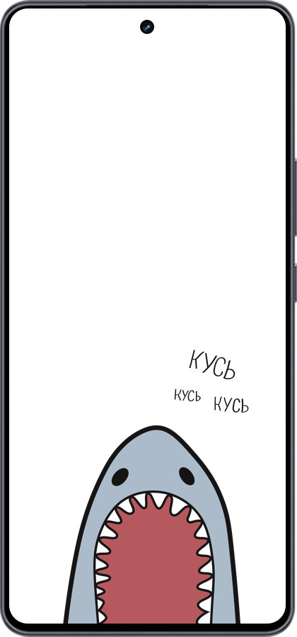 Силіконовий чехол Акула для Vivo iQOO Neo9 - 4870u-3631 изображение 