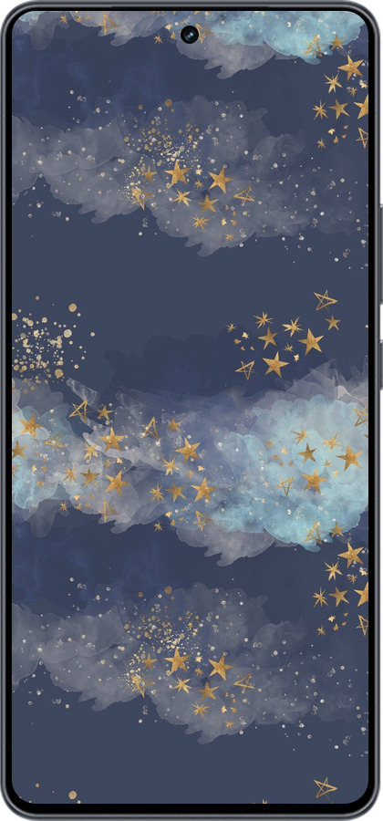 Силиконовый чехол Ночь золотые звезды для Vivo iQOO Neo9 - 5421u-3631 изображение 