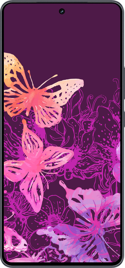 Силиконовый чехол Бабочки v2 для Vivo iQOO Neo9 - 5475u-3631 изображение 