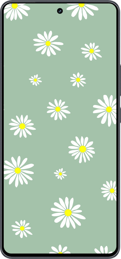 Силиконовый чехол Ромашки v4 для Vivo iQOO Neo9 - 5603u-3631 изображение 