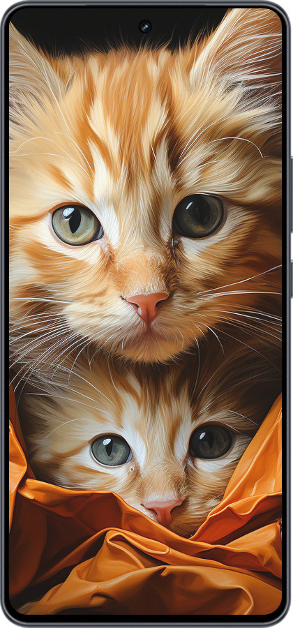 Силиконовый чехол Котики 2 для Vivo iQOO Neo9 - 5664u-3631 изображение 