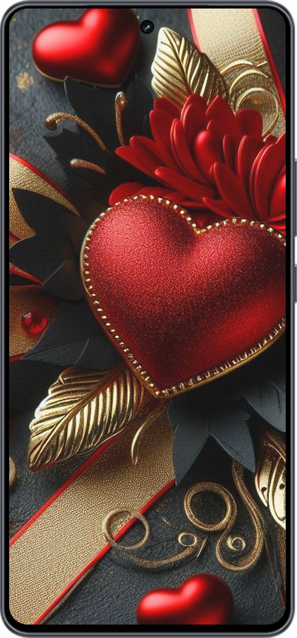 Силиконовый чехол Сердечки v2 для Vivo iQOO Neo9 - 5832u-3631 изображение 