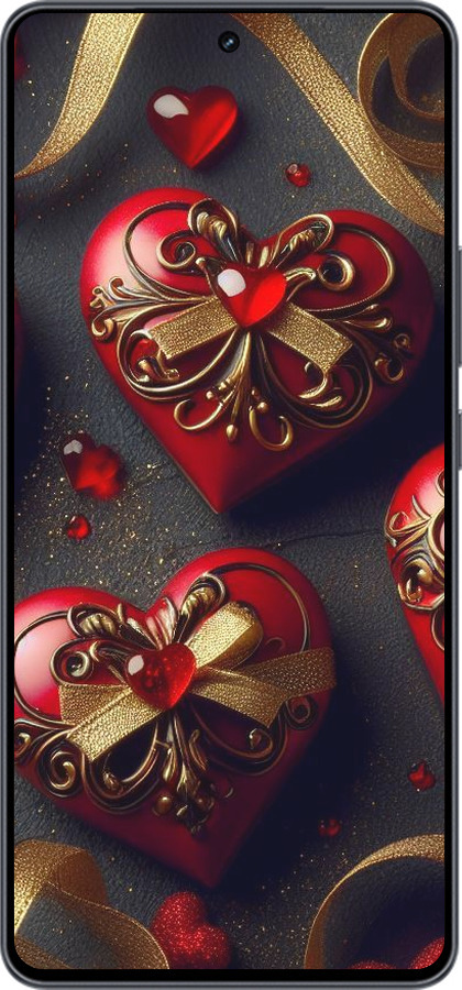 Силіконовий чехол Сердечки v4 для Vivo iQOO Neo9 - 5834u-3631 изображение 