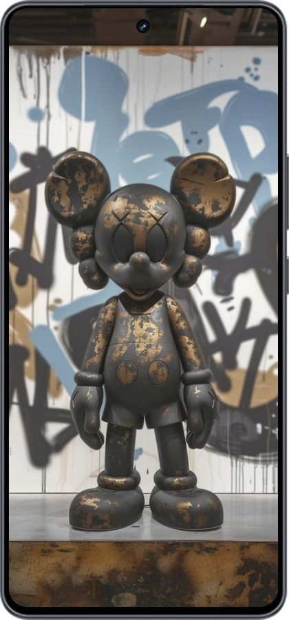 Силиконовый чехол Bronze kaws v2 для Vivo iQOO Neo9 - 6098u-3631 изображение 