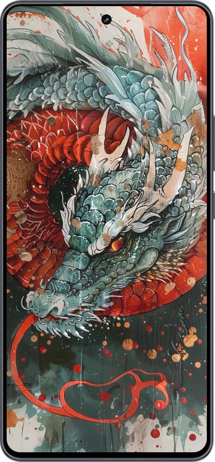 Силиконовый чехол Стихия огня для Vivo iQOO Neo9 - 6101u-3631 изображение 