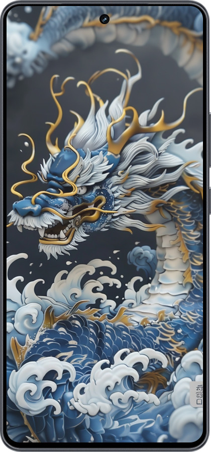 Силіконовий чехол Водяний дракон для Vivo iQOO Neo9 - 6113u-3631 изображение 