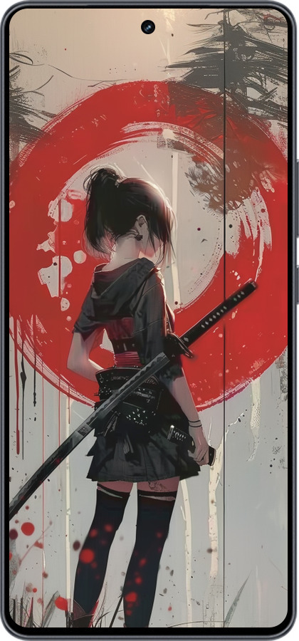 Силиконовый чехол Сумерки воина: Танец с катаной для Vivo iQOO Neo9 - 6123u-3631 изображение 