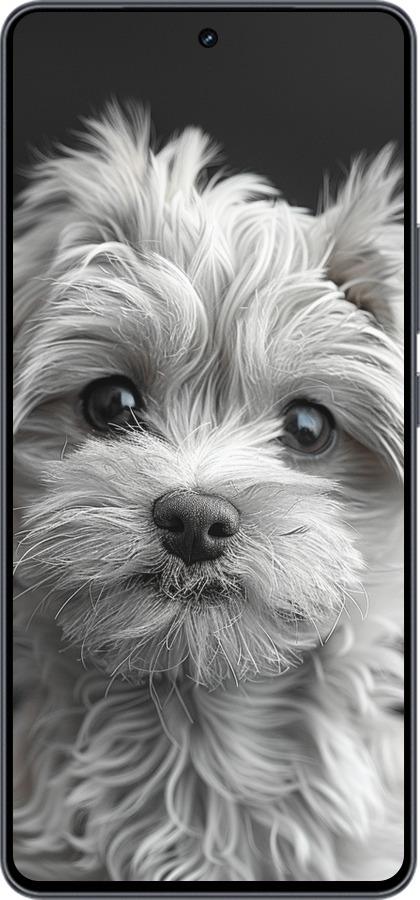 Силиконовый чехол Мальтипу на чорном фоне для Vivo iQOO Neo9 - 6156u-3631 изображение 