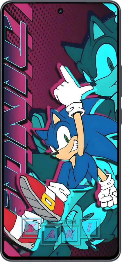 Силиконовый чехол Соник для Vivo iQOO Neo9 - 6284u-3631 изображение 