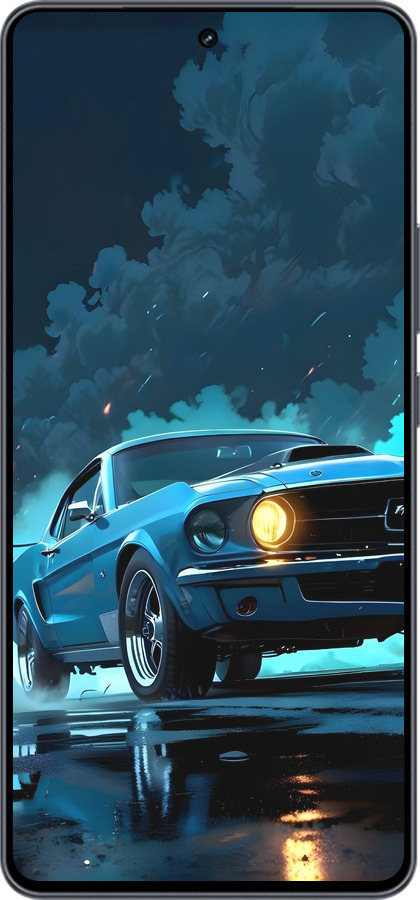 Силиконовый чехол Форд мустанг для Vivo iQOO Neo9 - 6374u-3631 изображение 