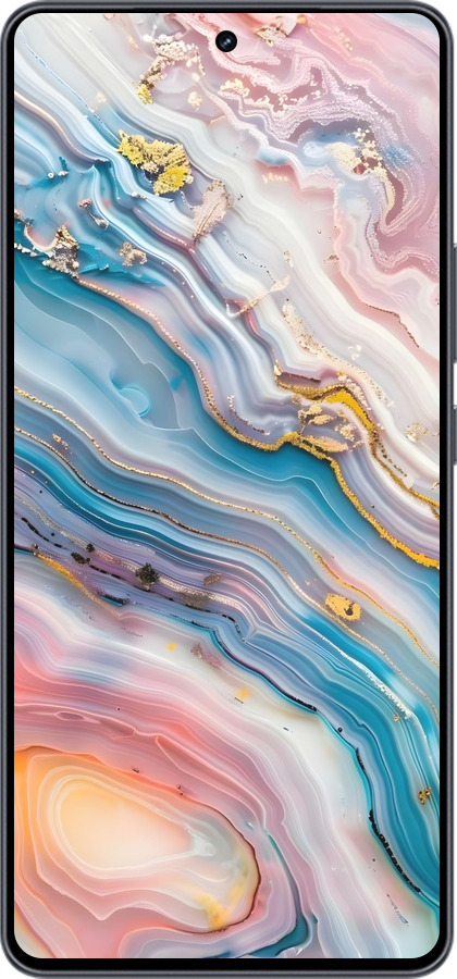 Силиконовый чехол Мрамор красивый для Vivo iQOO Neo9 - 6376u-3631 изображение 