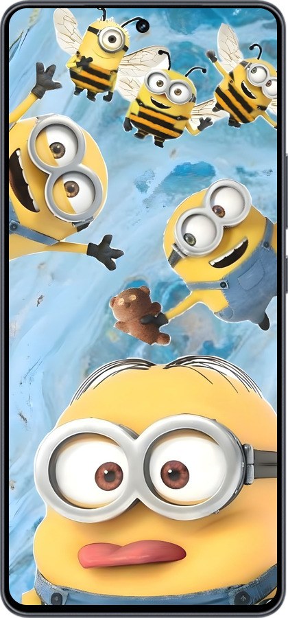 Силиконовый чехол Миньоны для Vivo iQOO Neo9 - 6386u-3631 изображение 
