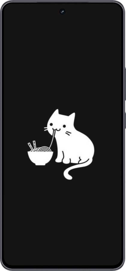 Силиконовый чехол С милым котом на черном фоне для Vivo iQOO Neo9 - 6528u-3631 изображение 