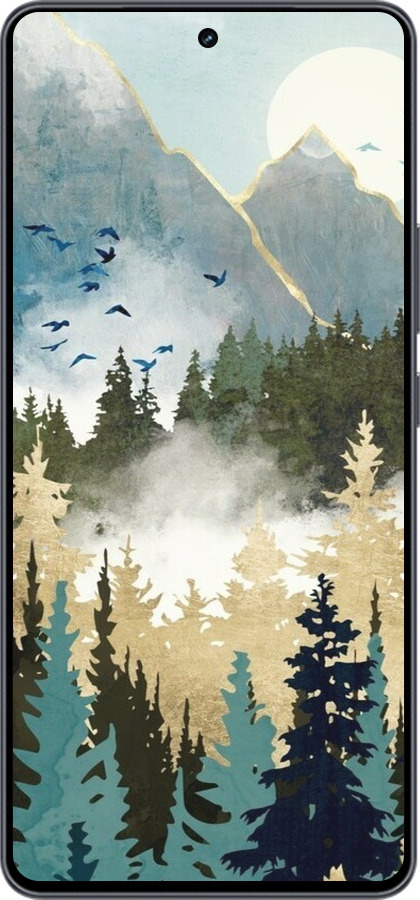 Силіконовий чехол Із зображенням лісового пейзажу для Vivo iQOO Neo9 - 6548u-3631 изображение 