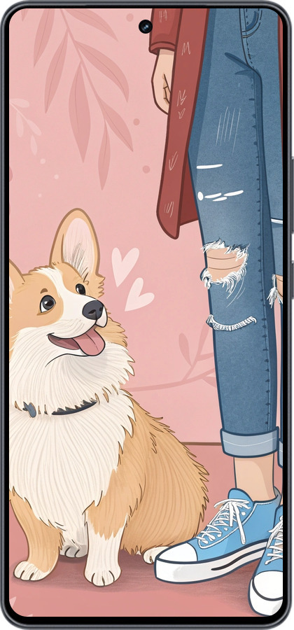 Силиконовый чехол Корги 3 для Vivo iQOO Neo9 - 6707u-3631 изображение 