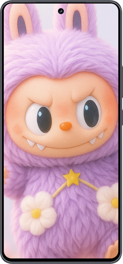 Силіконовий чехол Лабубу для Vivo iQOO Neo9 - 6708u-3631 изображение 