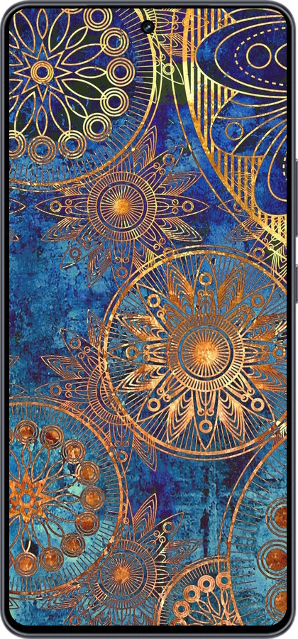 Силіконовий чехол Золотий візерунок для Vivo iQOO Neo9 - 678u-3631 изображение 