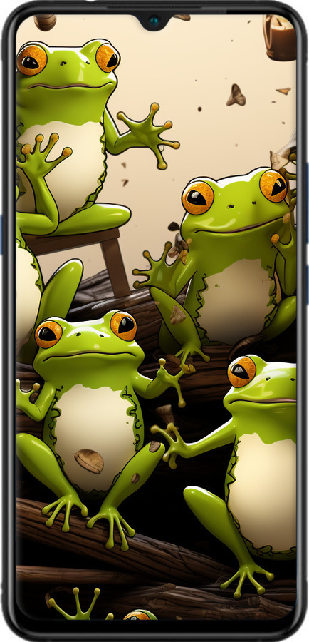 Силиконовый чехол Жабки для Vivo IQOO - 5656u-1779 изображение 