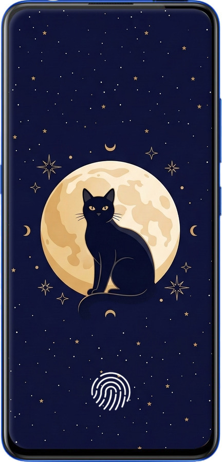 TPU чехол Cute Cat Celestial/Witchy для Vivo V15 pro - 6787b-1763 изображение 