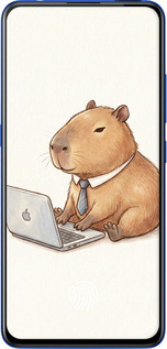 2D пластиковый чехол Funny Capybara CEO Working для Vivo V15 pro - 6777t-1763 изображение 