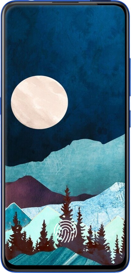 2D пластиковый чехол Горная идиллия ночной пейзаж для Vivo V15 pro - 6488t-1763 изображение 