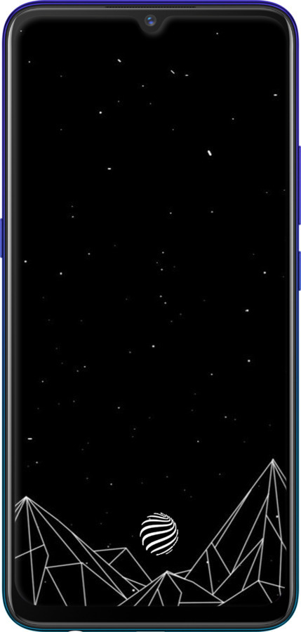 TPU чехол Чорно білі абстрактні гори для Vivo V17 Neo - 6437b-1764 изображение 