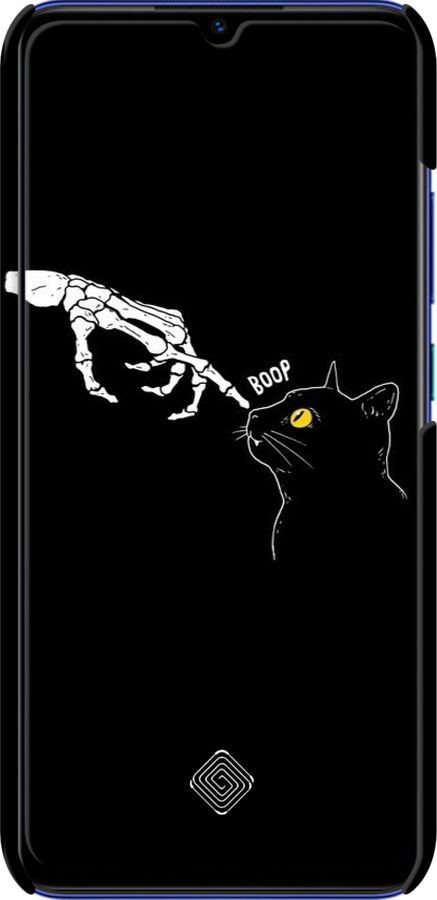 3D пластиковый матовый чехол Кошка для Vivo V17 - 6505m-1819 изображение 