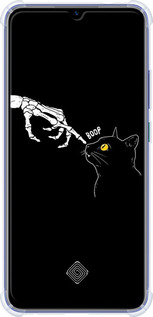 Силіконовий протиударний с посиленими кутами чехол Кішка для Vivo V17 - 6505sp-1819 изображение 