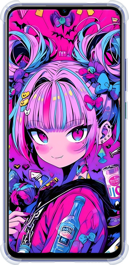 Силіконовий протиударний с посиленими кутами чехол Аніме мілаха для Vivo V17 - 6314sp-1819 изображение 