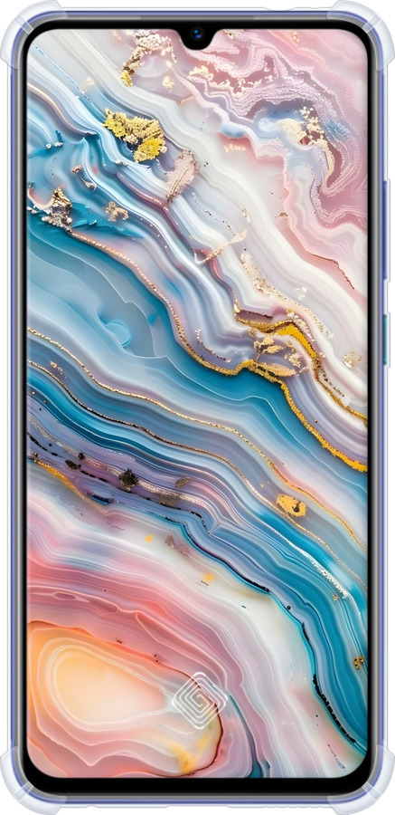 Силіконовий протиударний с посиленими кутами чехол Мрамор красивый для Vivo V17 - 6376sp-1819 изображение 