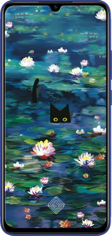 Силиконовый чехол Чехол с изображением водяных лилий Моне и кошек для Vivo V17 - 6399u-1819 изображение 