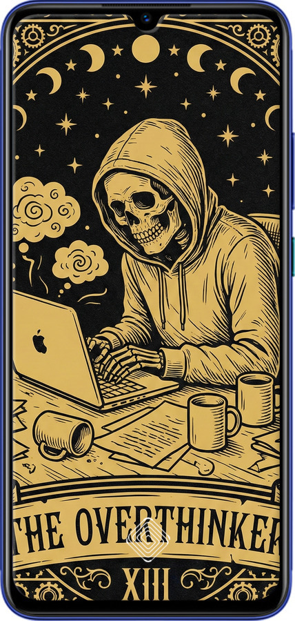 Силиконовый чехол The Overthinker для Vivo V17 - 6774u-1819 изображение 