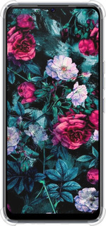 Силикон с усиленными углами чехол Сад и розы для Vivo V20 SE - 6483sp-2128 изображение 