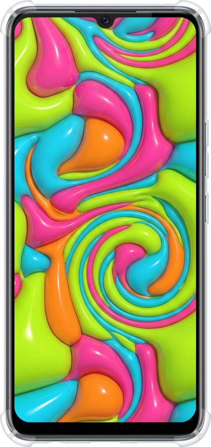 Силіконовий протиударний с посиленими кутами чехол Y2K Jelly Dream для Vivo V20 SE - 6780sp-2128 изображение 