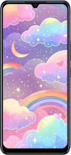 Силиконовый чехол Облака и радуга для Vivo V20 SE - 6312u-2128 изображение 