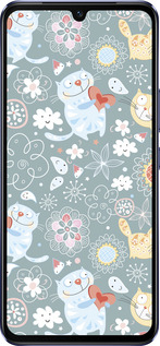 Силиконовый чехол Котята v3 для Vivo V21 - 1223u-2368 изображение 