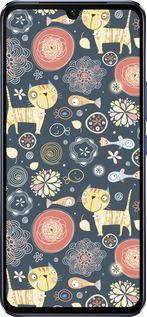 Силиконовый чехол Котята v4 для Vivo V21 - 1224u-2368 изображение 