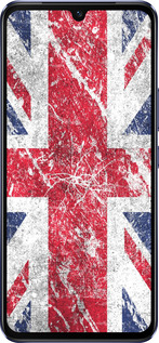 Силиконовый чехол Флаг Великобритании 1 для Vivo V21 - 386u-2368 изображение 