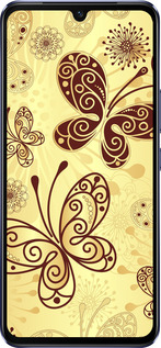 Силиконовый чехол Красивые бабочки для Vivo V21 - 4170u-2368 изображение 