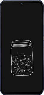 Силиконовый чехол Космос в банке для Vivo V21 - 4297u-2368 изображение 