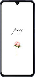 Силиконовый чехол Пион для Vivo V21 - 4366u-2368 изображение 