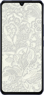 Силіконовий чехол Біле мереживо для Vivo V21 - 4383u-2368 изображение 