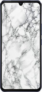 Силиконовый чехол Мрамор белый для Vivo V21 - 4480u-2368 изображение 