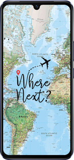 Силиконовый чехол Путешествие для Vivo V21 - 4503u-2368 изображение 