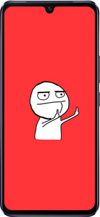 Силиконовый чехол Мем для Vivo V21 - 4578u-2368 изображение 