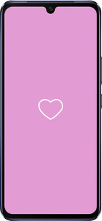 Силиконовый чехол Сердце 2 для Vivo V21 - 4863u-2368 изображение 