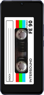 Силиконовый чехол Кассета с90 для Vivo V21 - 4894u-2368 изображение 