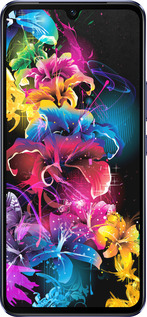 Силиконовый чехол Абстрактные цветы для Vivo V21 - 511u-2368 изображение 